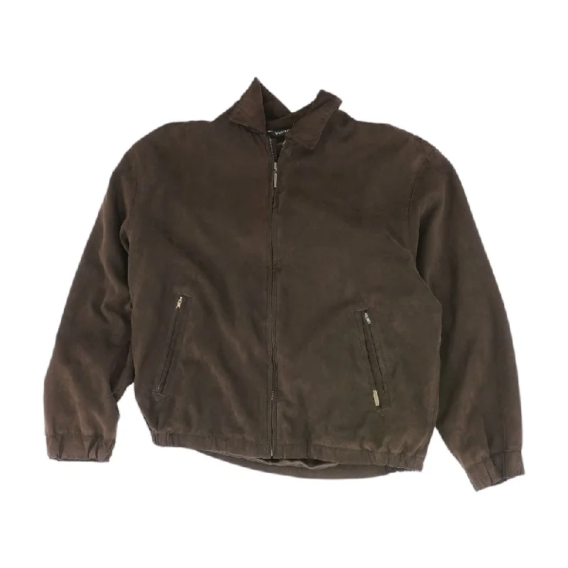 Brown Solid Lightweight Coat Toggle Coat Shawl Collar Coat Notch Collar Coat