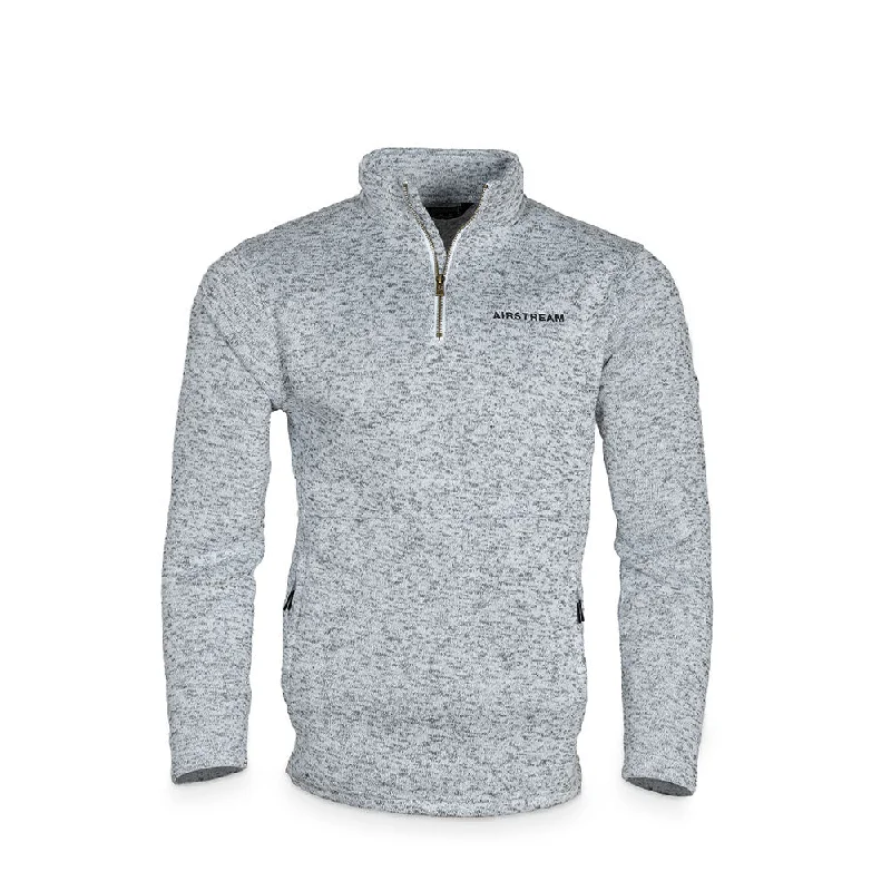Airstream Alpine Fleece Unisex 1/4 Zip Pullover Boat Neck Sweater