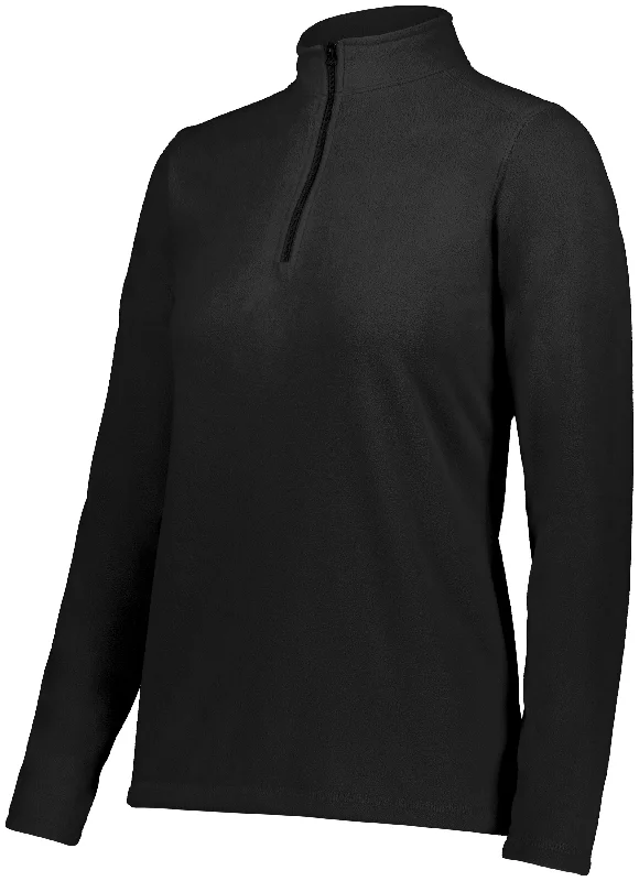 Augusta Women's Micro-Lite Fleece 1/4 Zip Pullover Shawl Collar Sweater