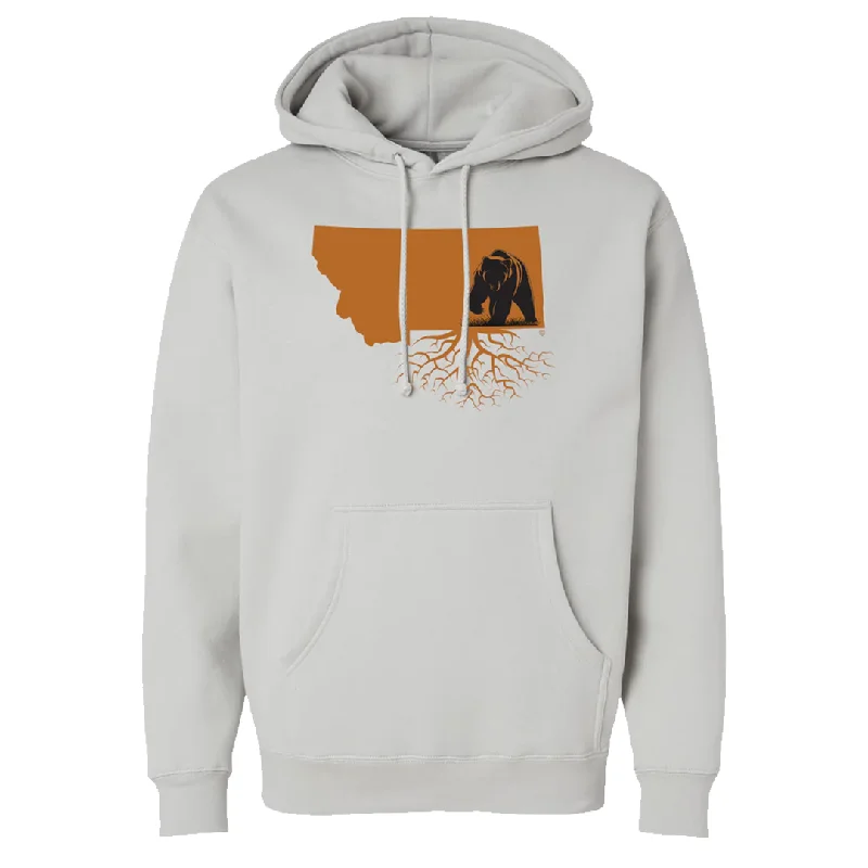 MT Roots Bear Heavyweight Pullover Hoodie (Unisex) Kimono Neck Pullover