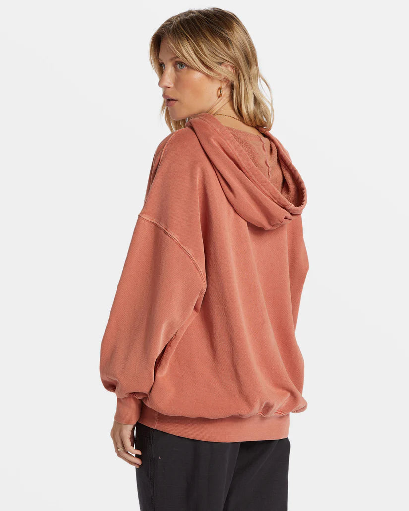 Billabong Rhythm Pullover Hoodie Tight Sleeve Top