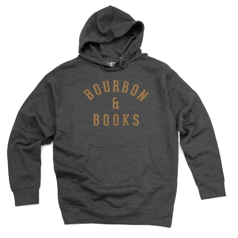 Bourbon & Books Midweight Pullover Hoodie Slouchy Comfort Pullover