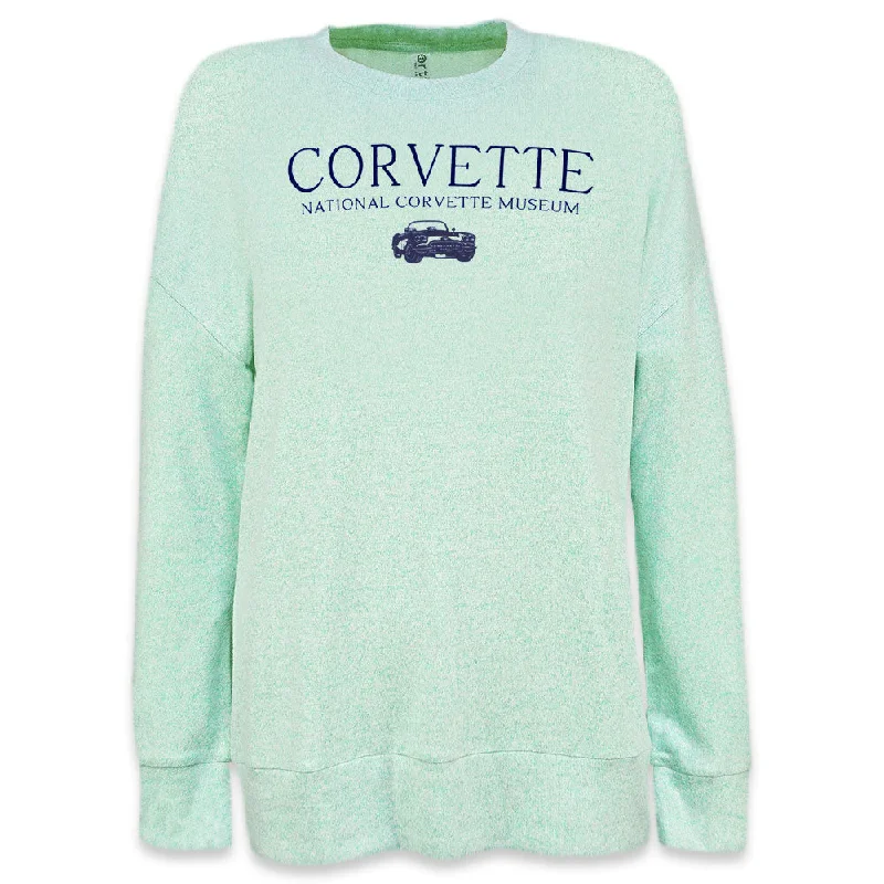 C1 Corvette Ladies' Mint Crew Knit Pullover Port Neck Pullover