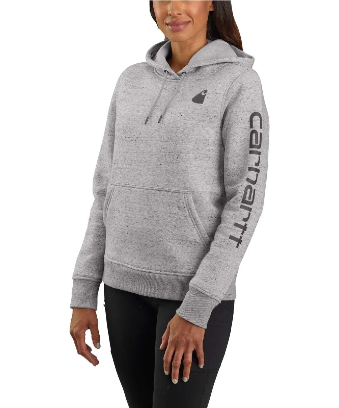 Carhartt Women's Clarksburg Pullover Hoodie - Asphalt Heather Chunky Knit Pullover