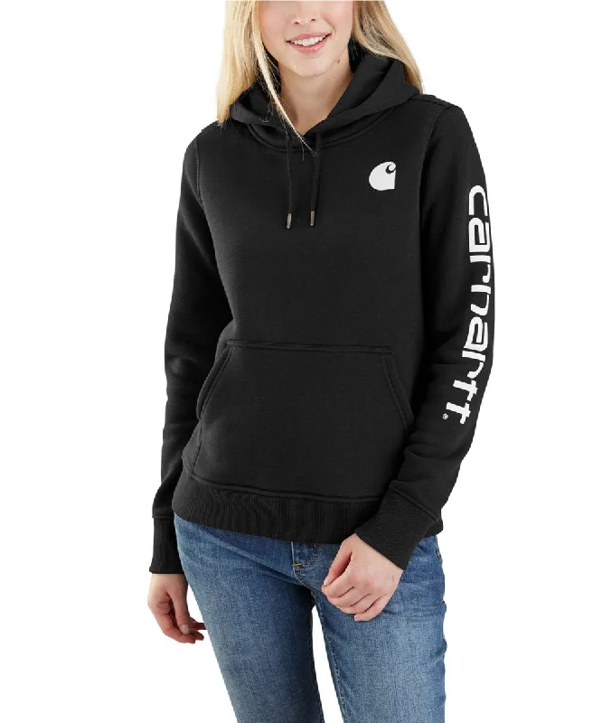 Carhartt Women's Clarksburg Pullover Hoodie - Black High Neck Pullover