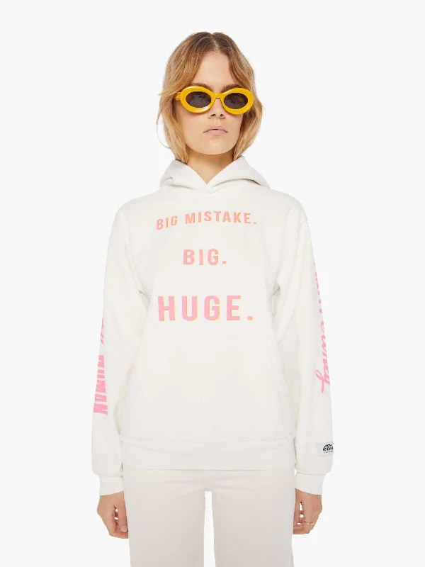 Cloney Pretty Pullover Hoodie - White Alpaca Blend Soft