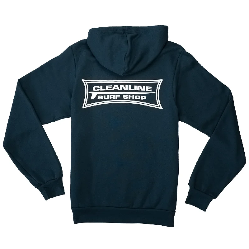Cleanline Longboard Pullover Hoodie Button Front Sweater
