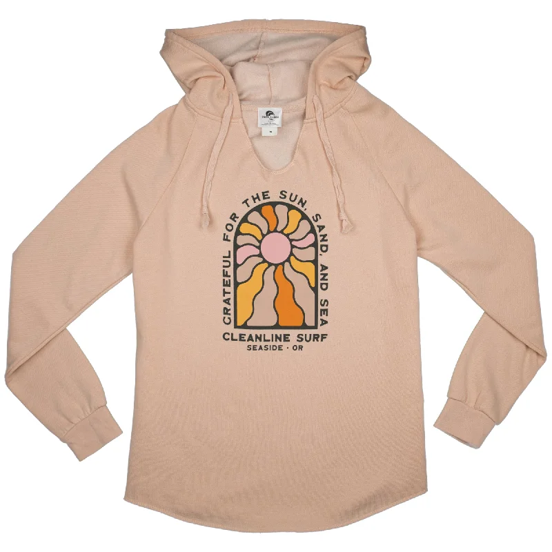 Cleanline Women's Under The Sun Pullover Hoodie Bolero Style Sweater