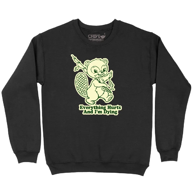 Everything Hurts Unisex Pullover Crewneck Sarouel Sleeve Pullover