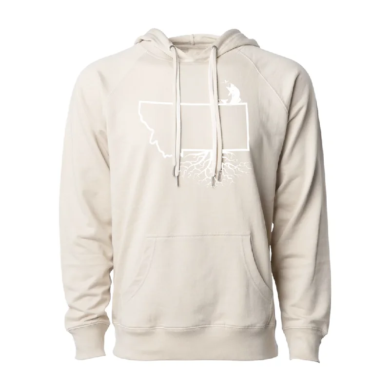 MT Roots Fish Lightweight Pullover Hoodie (Unisex) One Shoulder Top