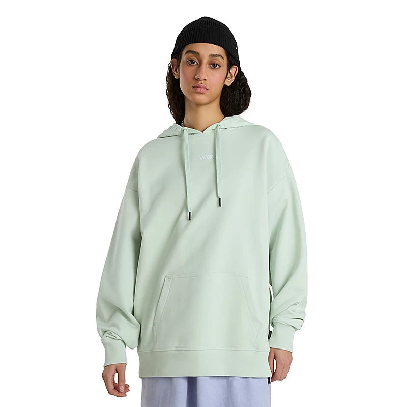 Flying V Pullover Hoodie - Pale Aqua Long Bell Sleeve
