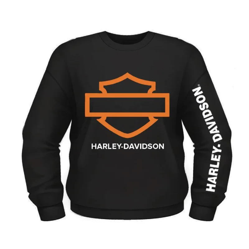 Gasoline Alley Harley-Davidson® Bar & Shield Outline Crew Pullover - Black Halter Neck Top Gasoline Alley Harley-Davidson® Bar & Shield Outline Crew Pullover - Black Halter Neck Top