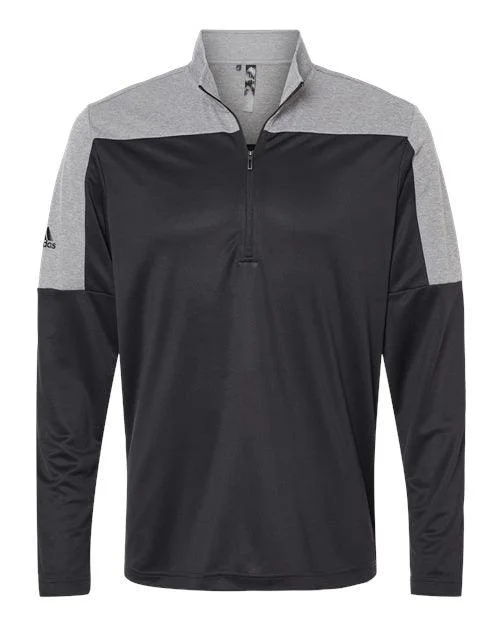 Adidas Lightweight Quarter-Zip Pullover A552 Crew Neck Wool