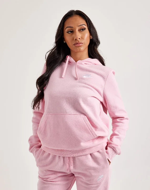 Nike Club Fleece Pullover Hoodie Leg Sleeve Comfort