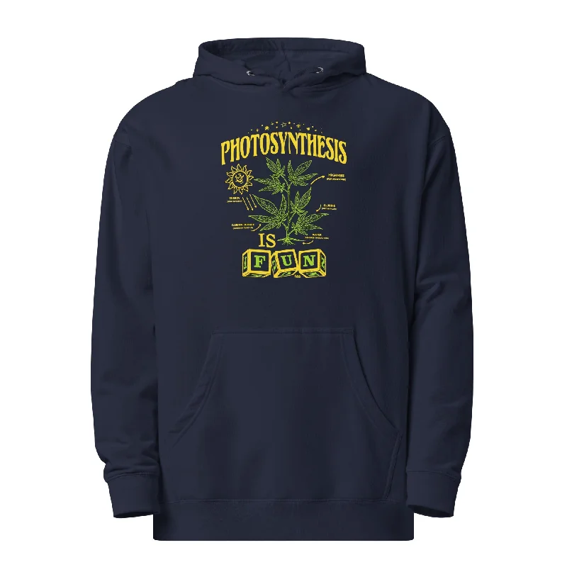 Photosynthesis is Fun Midweight Pullover Hoodie Crew Neck Wool