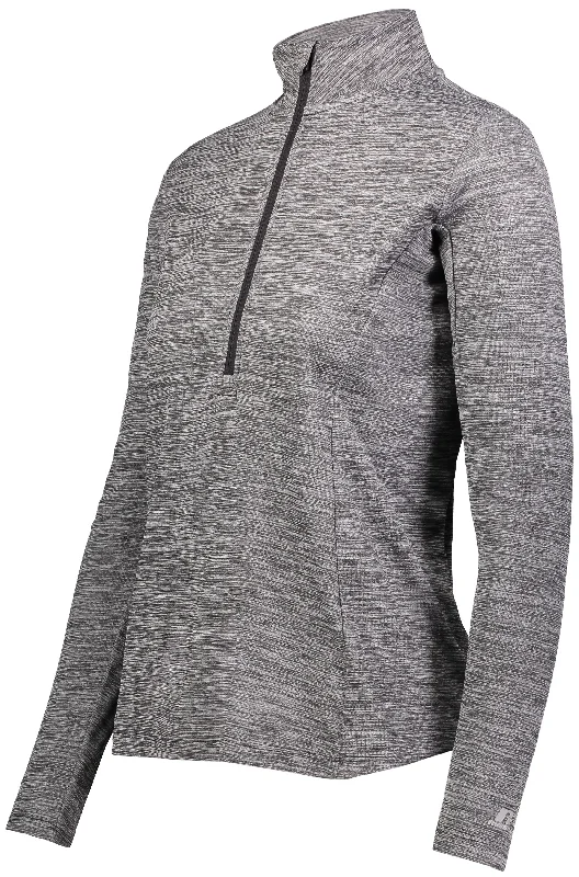 Russell Women's Dri-Power Lightweight 1/4 Zip Pullover Slit Sleeve Stylish