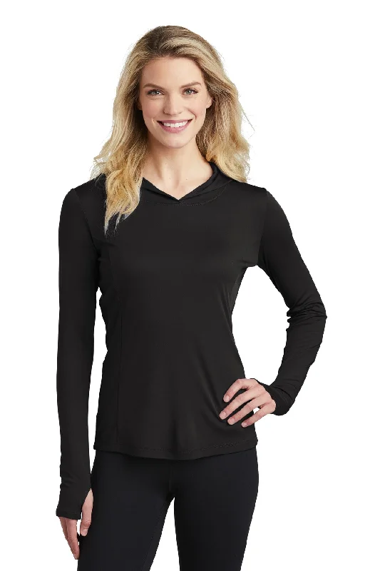 Sport-Tek Women's PosiCharge Competitor Hooded Pullover LST358 Jewel Neck Pullover