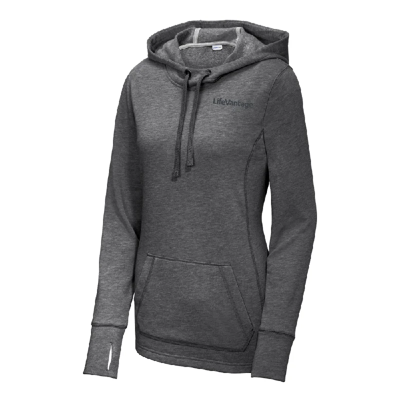 Sport-Tek ® Ladies PosiCharge ® Tri-Blend Wicking Fleece Hooded Pullover Wide Sleeve Pullover Sport-Tek ® Ladies PosiCharge ® Tri-Blend Wicking Fleece Hooded Pullover Wide Sleeve Pullover