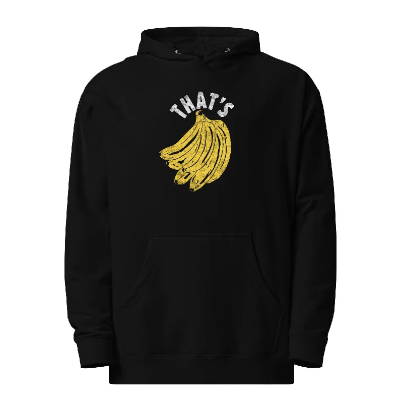 That's Bananas Midweight Pullover Hoodie Cap Sleeve Casual