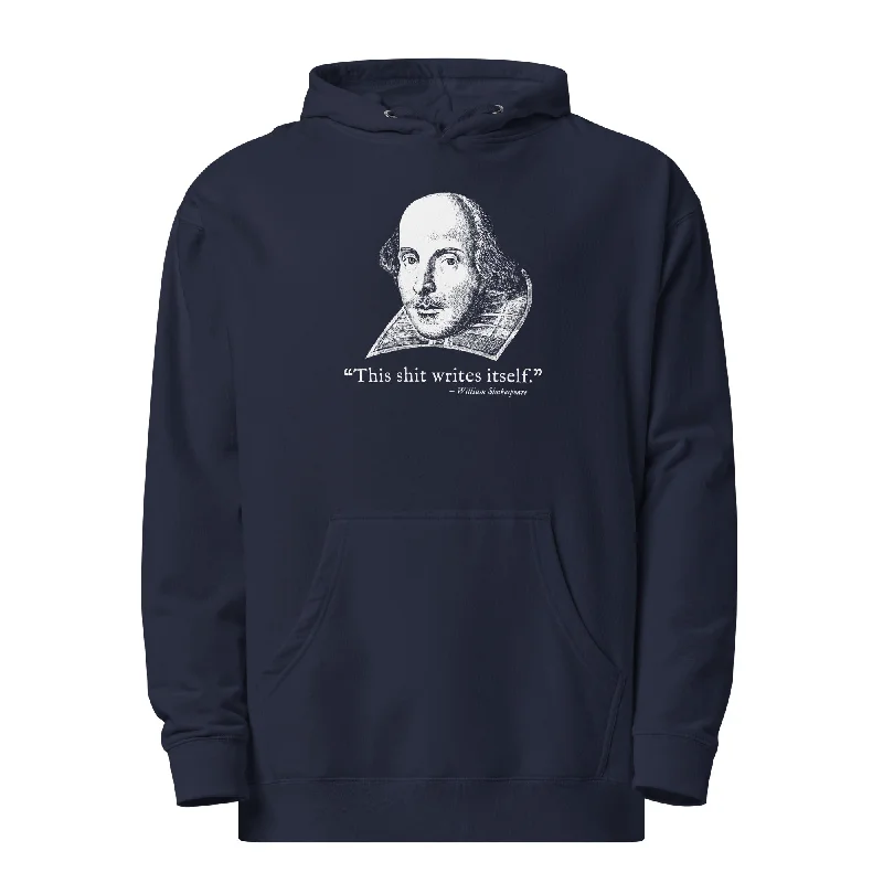 This Shit Writes Itself Midweight Pullover Hoodie Turtleneck Warm Pullover
