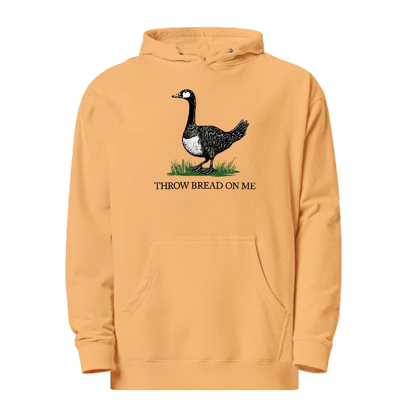 Throw Bread On Me Midweight Pullover Hoodie Shawl Collar Sweater