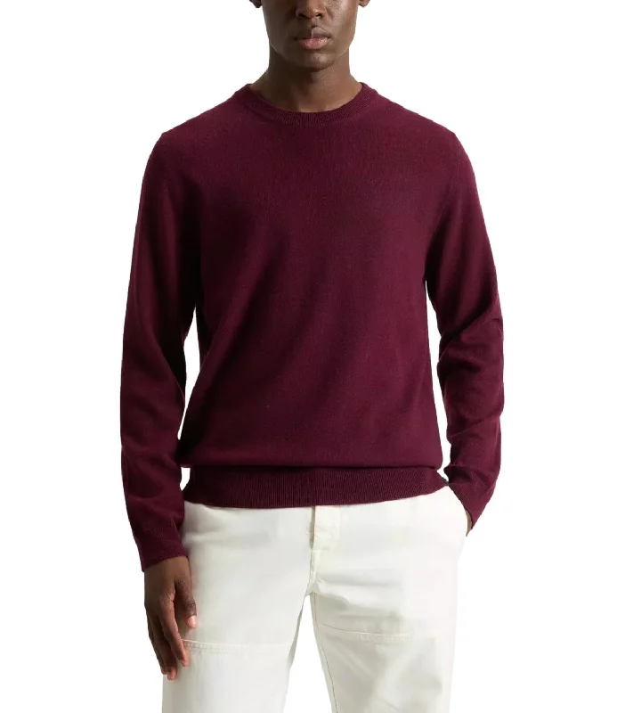 Pullover Girocollo Woolrich bordeaux Ruffle Neck Pullover