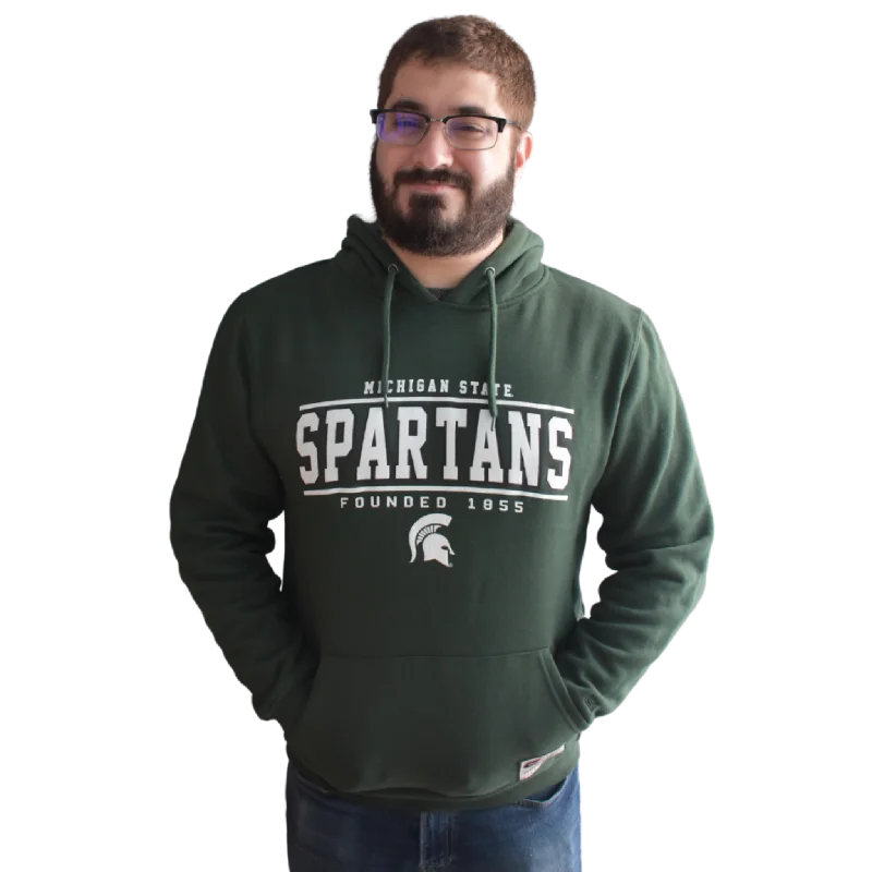 Michigan State Spartans Unisex Authentic Pullover Hoodie Cold Shoulder Design