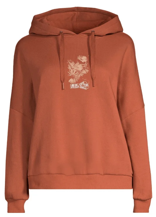 Vans Women's Shadows Loose Pullover Hoodie Faux Fur Trim