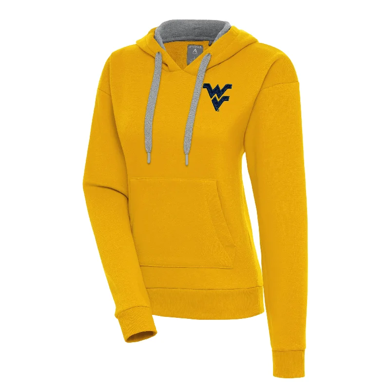 WVU Womens Victory Pullover Hoodie Sabrina Neck Pullover