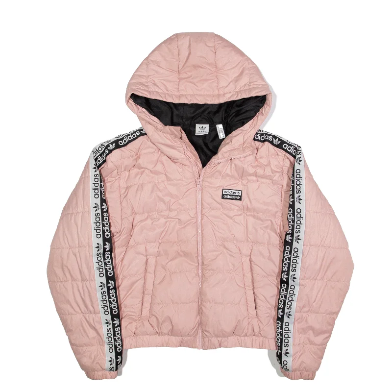 ADIDAS Puffer Jacket Pink Womens UK 4 Striped Jacket Polka Dot Jacket Floral Jacket