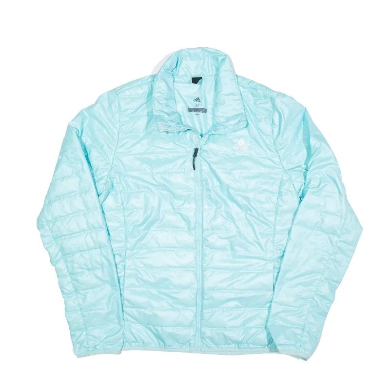 ADIDAS Shell Jacket Blue Womens M V-Neck Jacket Boat Neck Jacket Square Neck Jacket