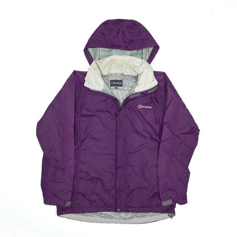 BERGHAUS Rain Jacket Purple Womens M Wool Jacket Cashmere Jacket Tweed Jacket