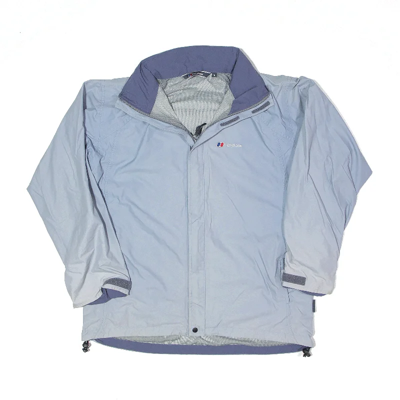 BERGHAUS Shell Jacket Blue Womens L Lace Jacket Ribbed Jacket Sequined Jacket