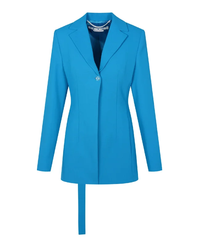 Off-White Womens Cady Relaxed Fit Jacket Wool Fabric Cashmere Fabric Tweed Fabric