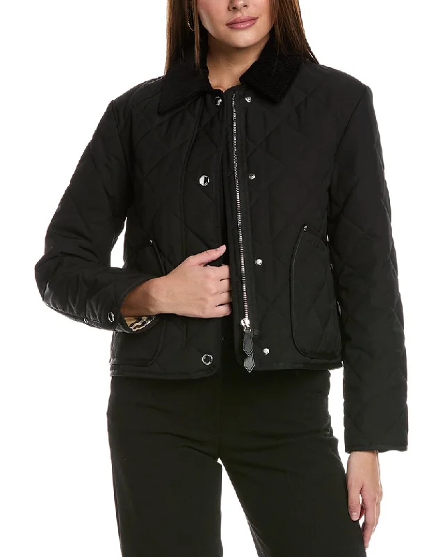 Burberry Cropped Barn Jacket Insulated Jacket Fitted Jacket Loose Jacket
