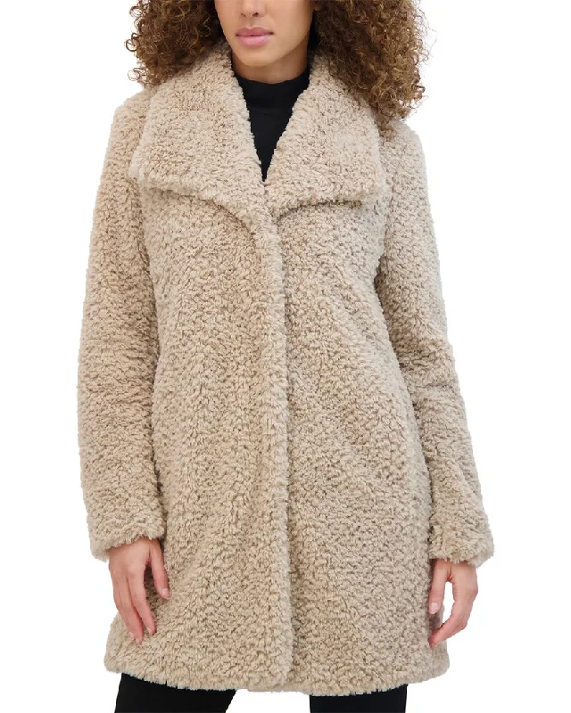 Kenneth Cole Monkey Coat Tweed Herringbone Houndstooth