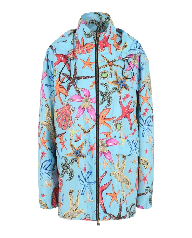 Versace Womens Tresor La Mer Jacket Fleece Jacket Down Jacket Feather Jacket