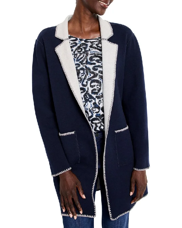 Nic + Zoe Cool Nights Reversible Knit Jacket Wool Jacket Cashmere Jacket Tweed Jacket Nic + Zoe Cool Nights Reversible Knit Jacket Wool Jacket Cashmere Jacket Tweed Jacket