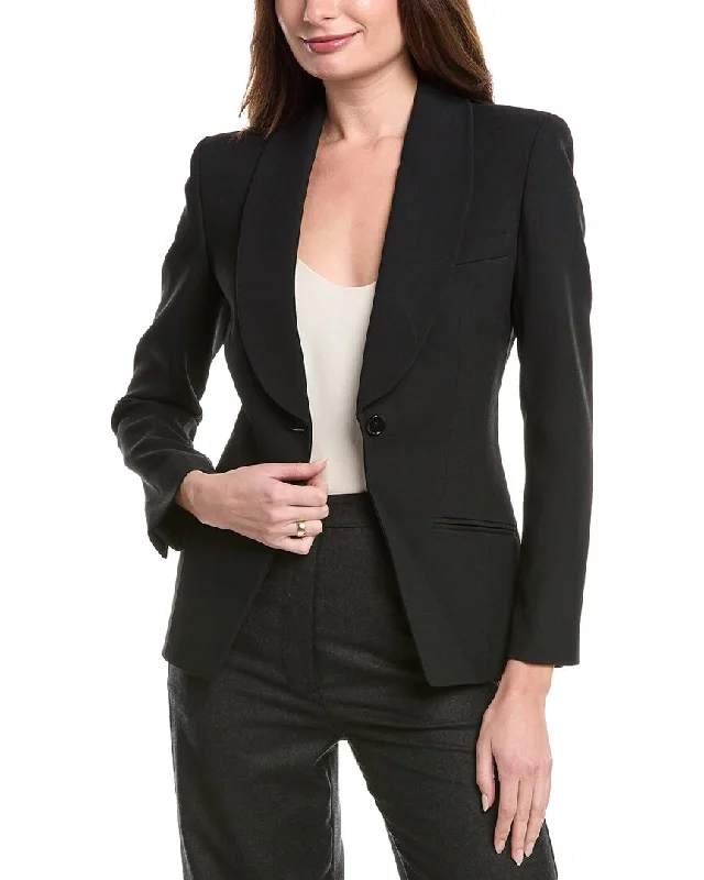 Michael Kors Collection Sable Shawl Jacket Knit Jacket Woven Jacket Fleece Jacket