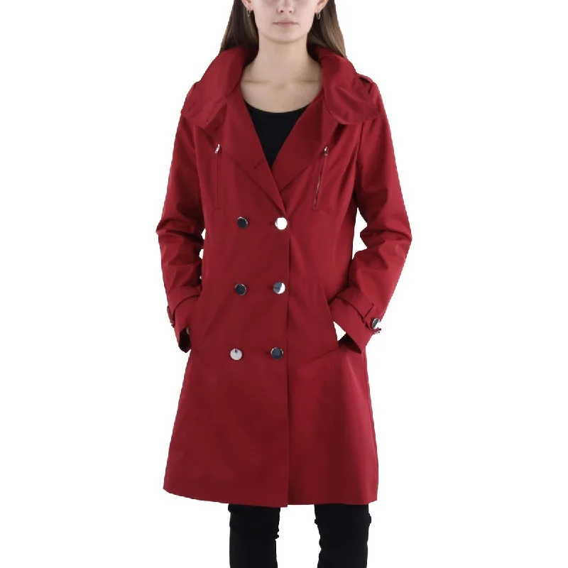 Womens Water Resistant Midi Trench Coat Parka Down Jacket Wool Coat