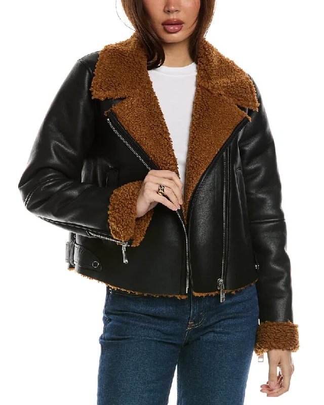 Rebecca Minkoff Moto Jacket Appliqued Jacket Beaded Jacket Sequined Jacket