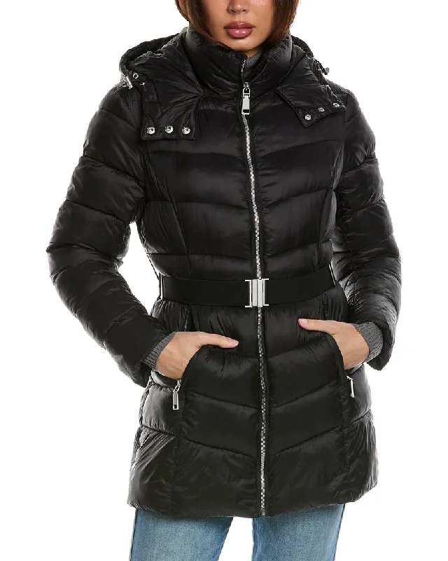 Rebecca Minkoff Quilted Puffer Coat Off-the-Shoulder Jacket Double-Breasted Coat Single-Breasted Coat Rebecca Minkoff Quilted Puffer Coat Off-the-Shoulder Jacket Double-Breasted Coat Single-Breasted Coat