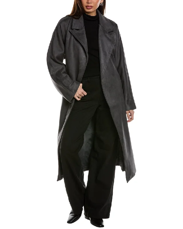 Rebecca Minkoff Trench Coat Turtleneck Jacket Crew Neck Jacket V-Neck Jacket