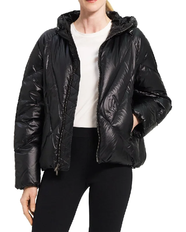Theory Angular Puffer Jacket Wool Jacket Cashmere Jacket Tweed Jacket