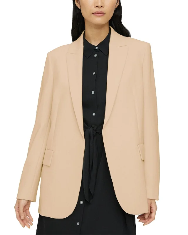 Theory Relaxed Admiral Jacket Knit Jacket Woven Jacket Fleece Jacket