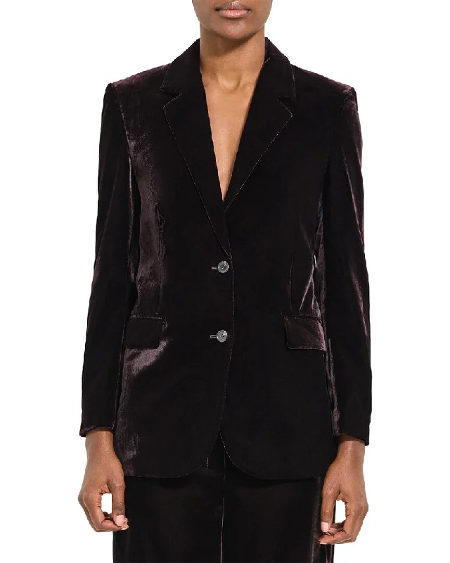 Theory Slim Tailor Jacket Front Pockets Side Pockets Patch Pockets
