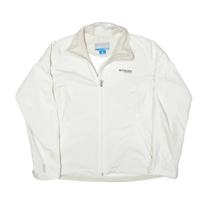 COLUMBIA TITANIUM Shell Jacket Cream Womens L Satin Jacket Silk Jacket Chiffon Jacket COLUMBIA TITANIUM Shell Jacket Cream Womens L Satin Jacket Silk Jacket Chiffon Jacket