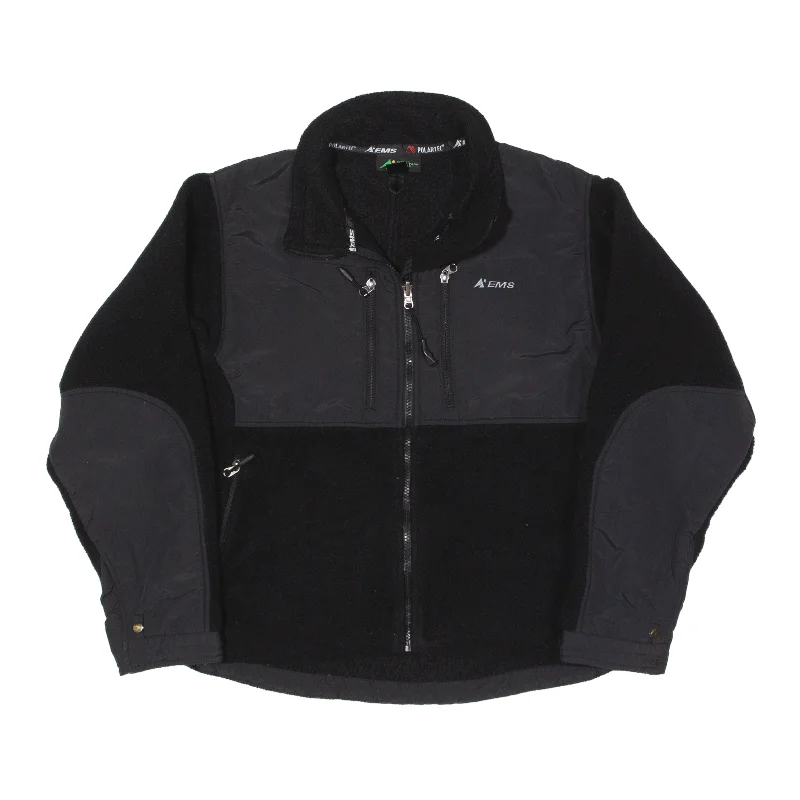 EASTERN MOUNTAIN SPORTS Fleece Jacket Black Womens L Fleece Fabric Down Fabric Feather Fabric EASTERN MOUNTAIN SPORTS Fleece Jacket Black Womens L Fleece Fabric Down Fabric Feather Fabric