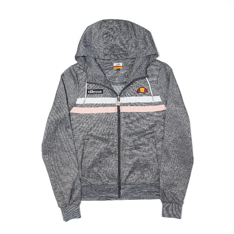 ELLESSE Sports Grey Hooded Track Jacket Womens S Faux Fur Jacket Real Fur Jacket Shearling Jacket ELLESSE Sports Grey Hooded Track Jacket Womens S Faux Fur Jacket Real Fur Jacket Shearling Jacket