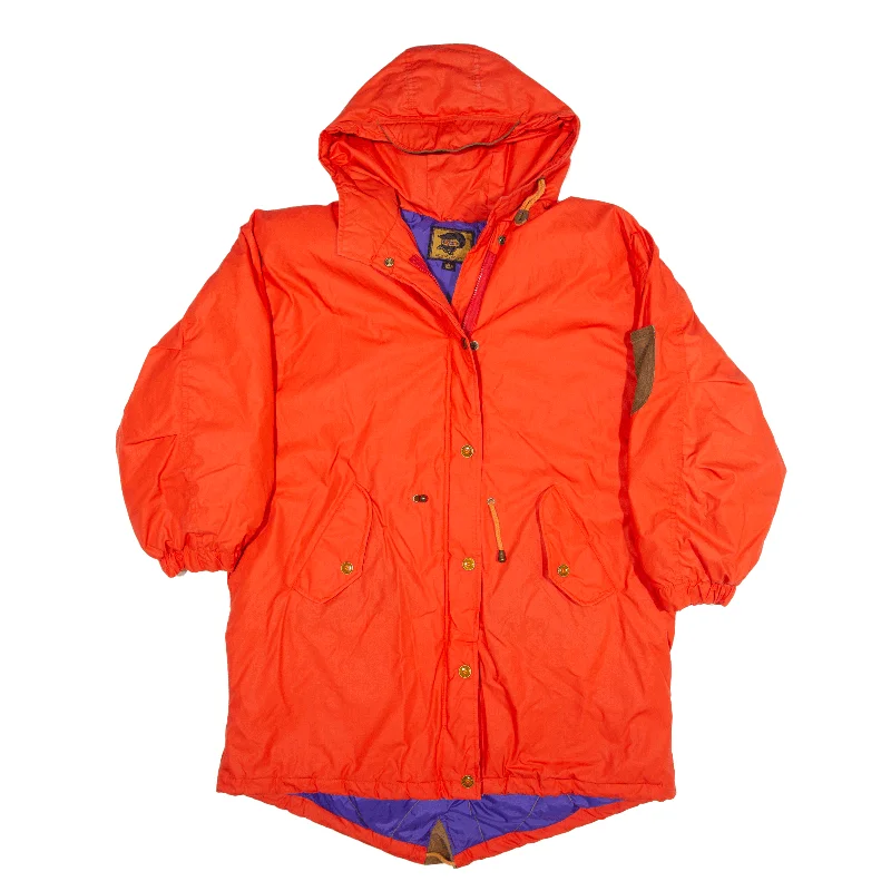 FOXRUN Ski Jacket Orange Womens L Zippered Jacket Buttoned Jacket Snapped Jacket